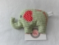 Preview: ♥ Baby Elefant  Wunschname Körnerkissen Wärmekissen Dinkel von Lüttentüddel